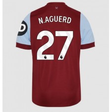 West Ham United Nayef Aguerd #27 Hjemmedrakt 2023-24 Kortermet